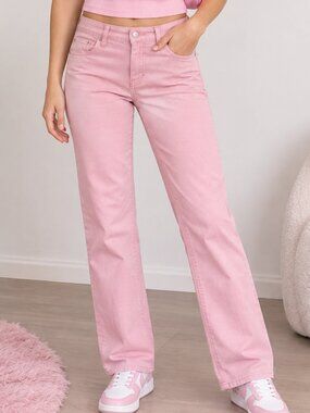 Celebrity Pink Strawberry Ice Pink Stretch Jeans Size 7 Women's